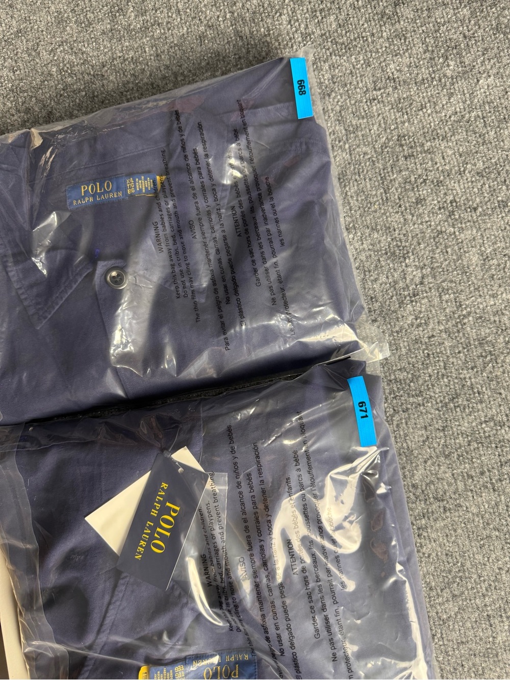 Polo Ralph Lauren Mens XXL NWT Logo-Embroidered Navy Linen-Cotton Overshirt - Picture 11 of 11